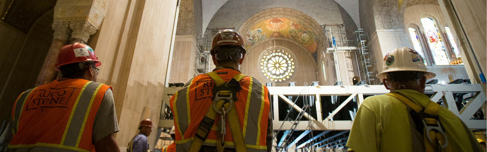 See the Artisans Install the Mosaic